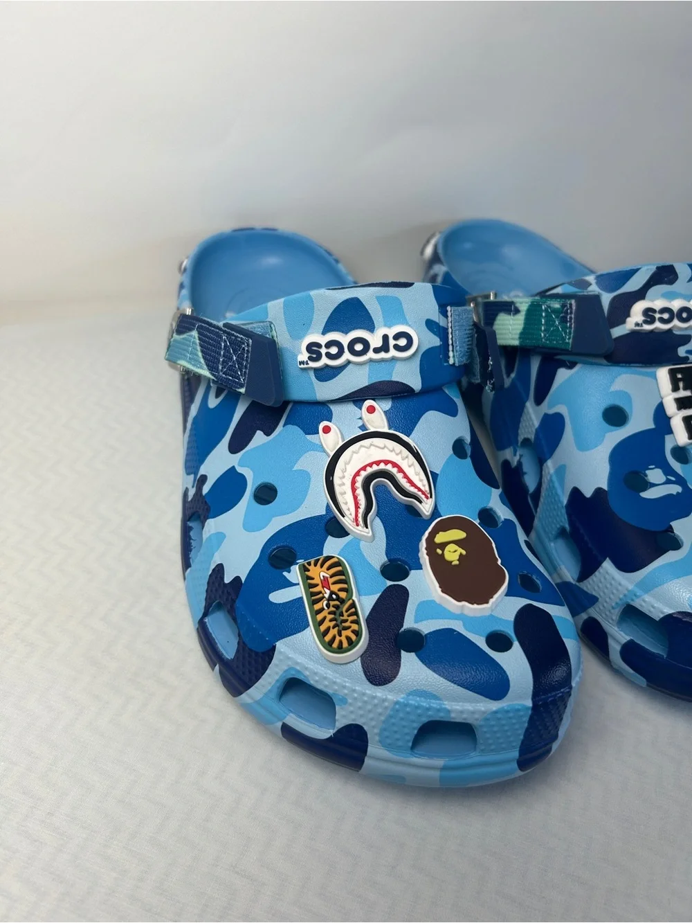 Bape X Crocs Blue Camo Men’s Size 9